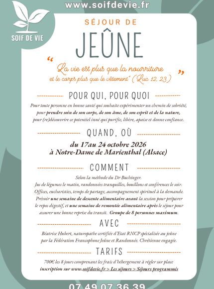 Séjour de jeûne