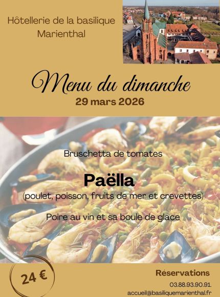 Menu du dimanche