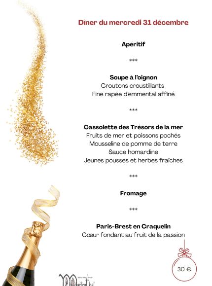 Menu du 31 décembre