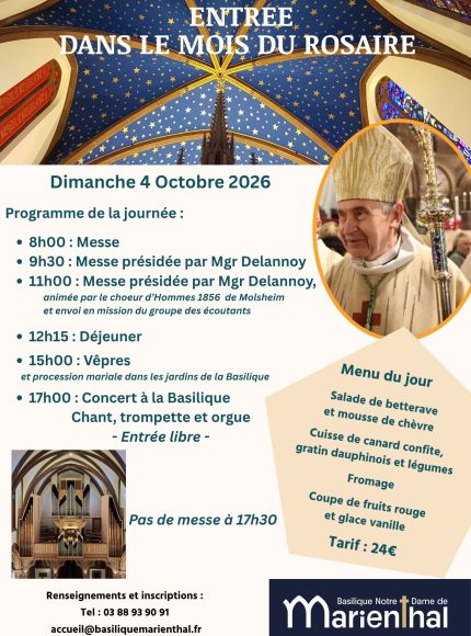 Entrée dans le mois du Rosaire