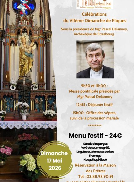 L'archevêque de Strasbourg sera à Marienthal