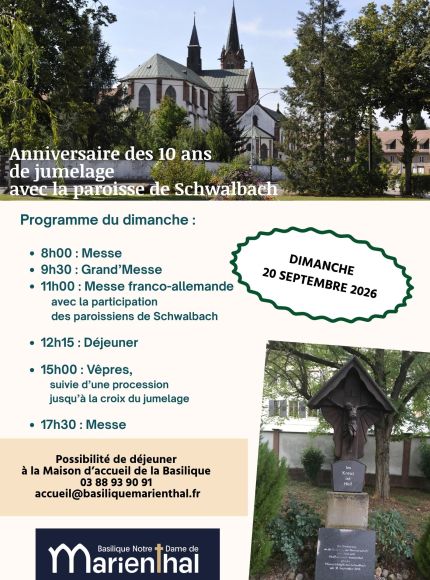 Anniversaire des 10 ans de Jumelage avec la paroisse de Schwalbach