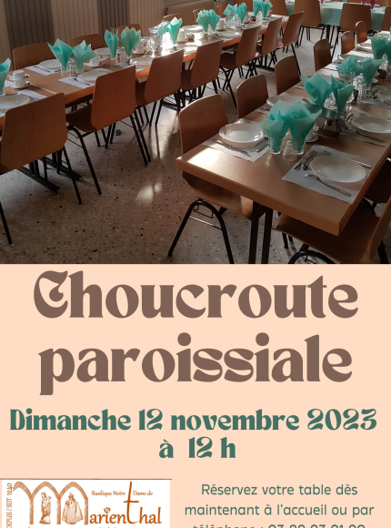 Choucroute paroissiale