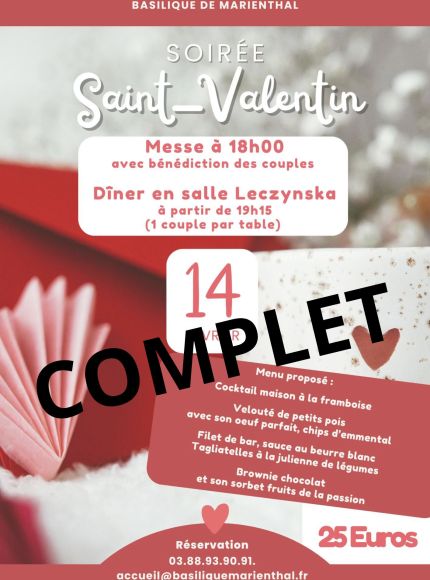Soirée Saint Valentin