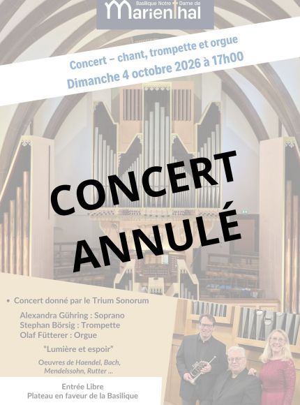 Concert annulé