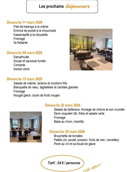 Déjeuners dominicaux