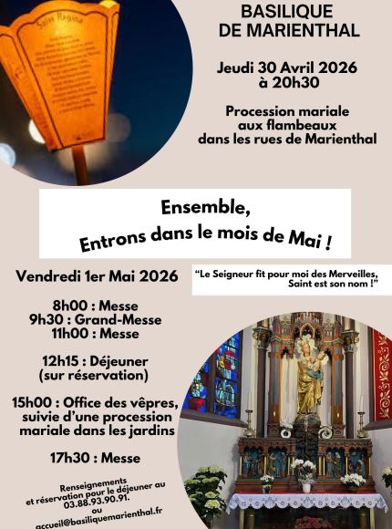 Ensemble, entrons dans le mois de mai