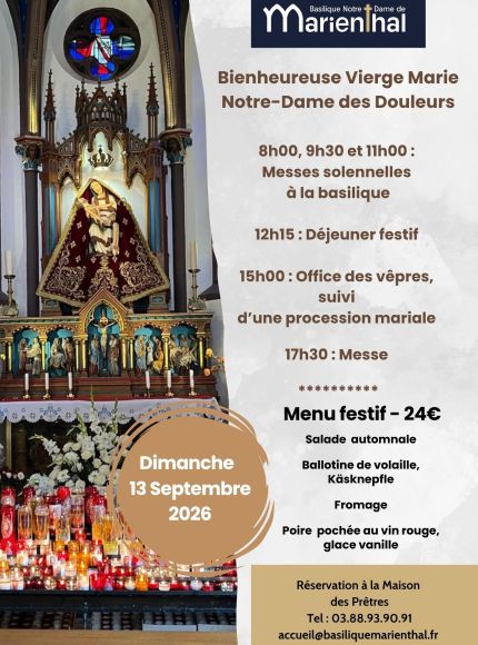 Fête de Notre Dame des douleurs