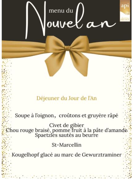 DEJEUNER DU JOUR DE L'AN