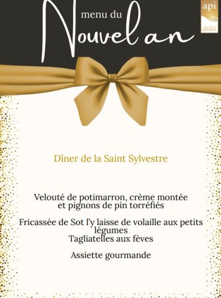 DINER DU 31 DECEMBRE