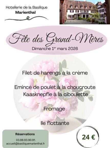 Menu du dimanche