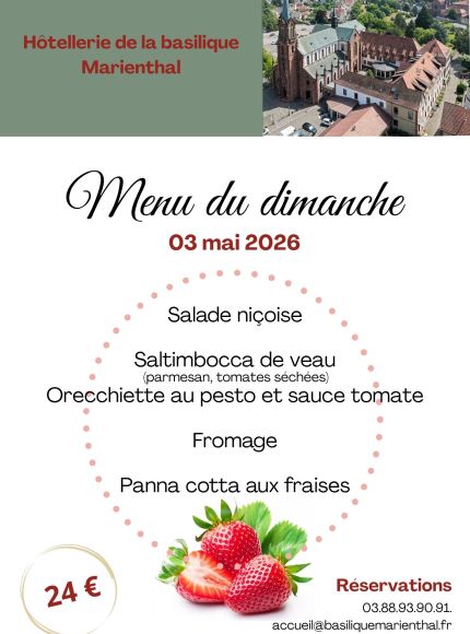 Menu du dimanche