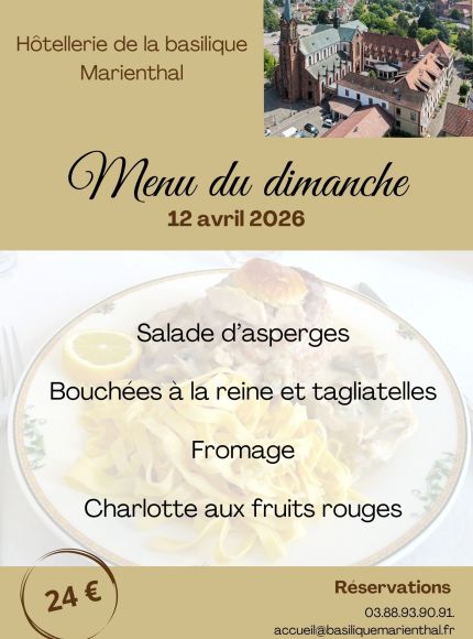 Menu du dimanche