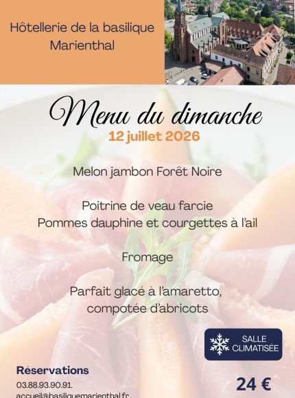 Menu du dimanche