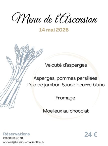 Menu de l'Ascension
