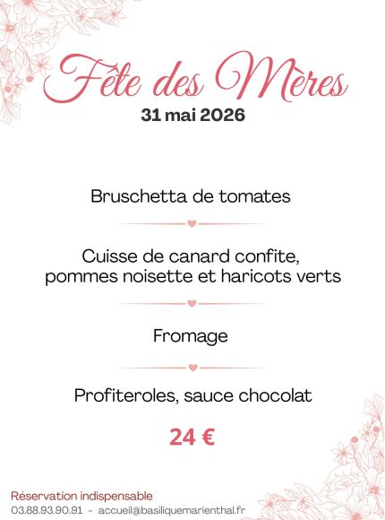 Menu de Fête des Mères