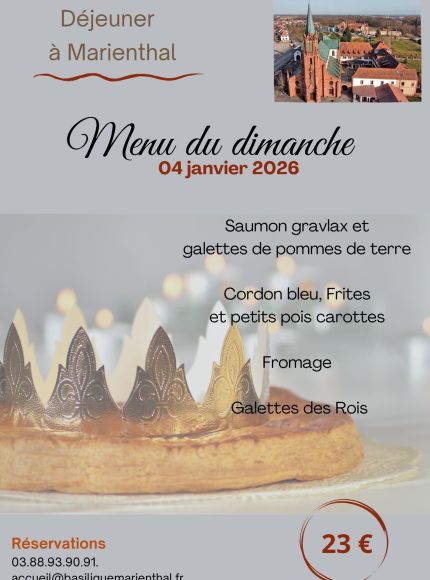 Menu du dimanche