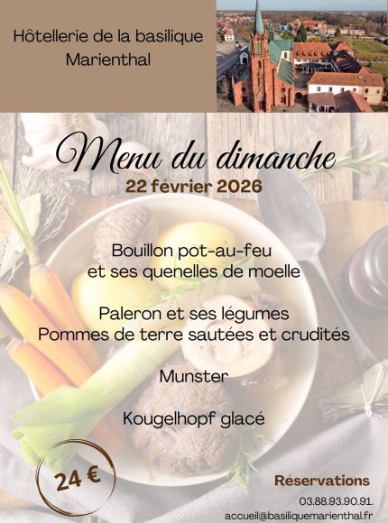 Menu du dimanche