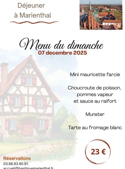 Menu du dimanche