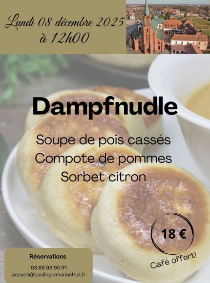Menu Dampfnudle